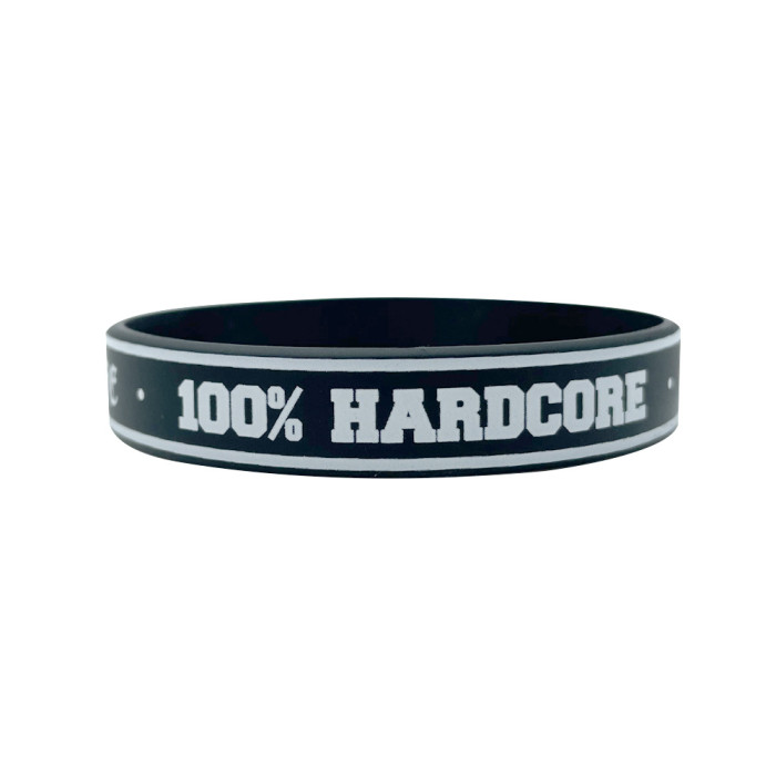 100% Hardcore Bandje Gabber 4 Life | Zwart