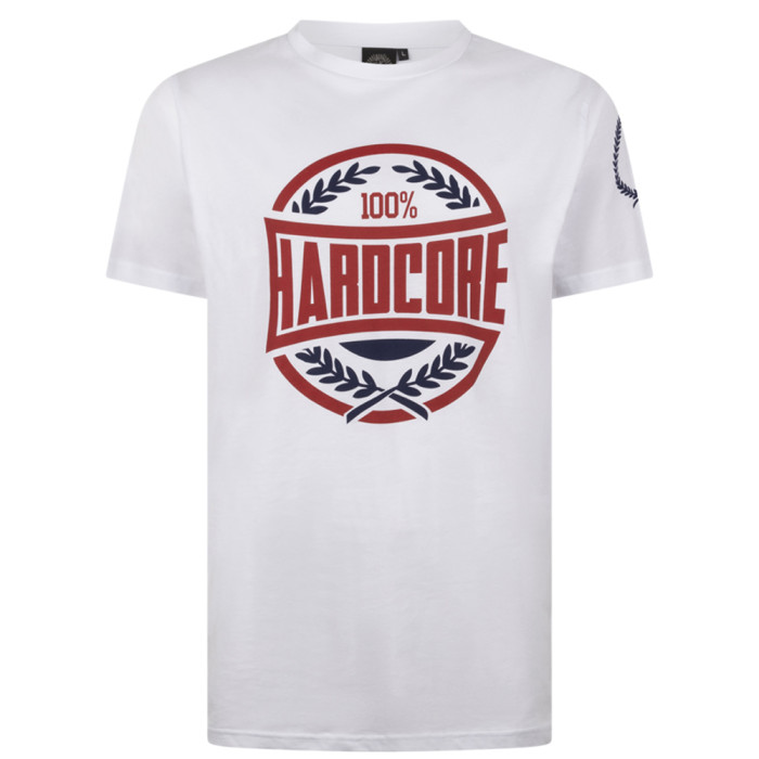 100% Hardcore T-shirt Victory | wit