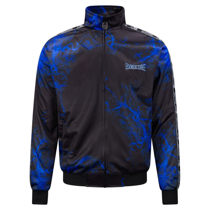 100% Hardcore trainingsjack Flaming Dog | zwart - blauw