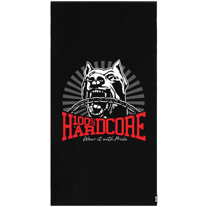 100% Hardcore Strandhanddoek DOG-1 | Zwart