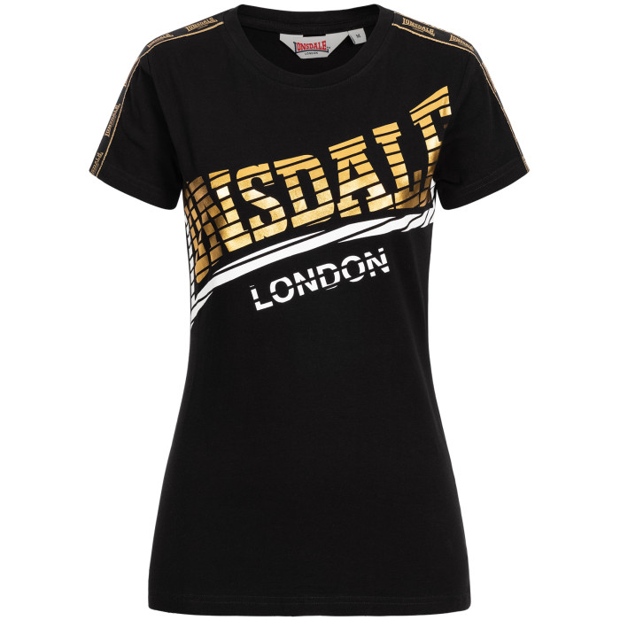 Lonsdale Dames T-shirt Langrick | zwart