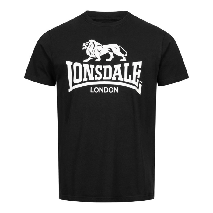 Lonsdale T-shirt LOGO GOTS | zwart