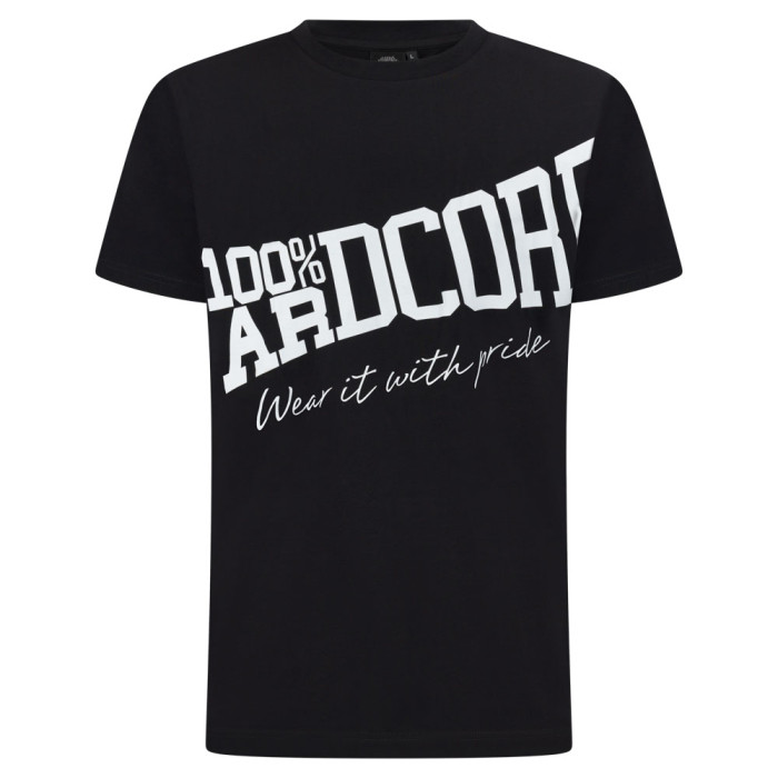 100% Hardcore T-shirt Tilted ESSENTIAL | Zwart