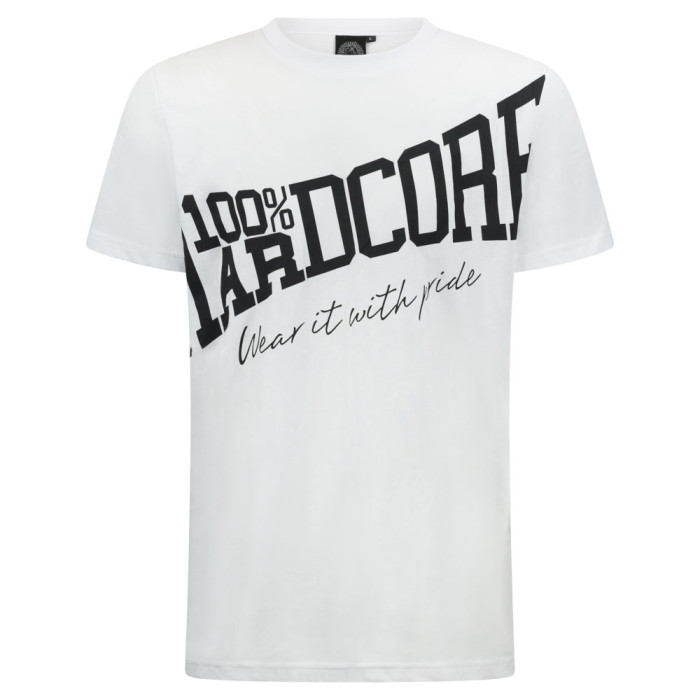 100% Hardcore T-shirt Tilted ESSENTIAL | Wit