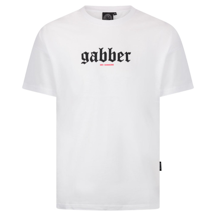 100% Hardcore gabber t-shirt | wit