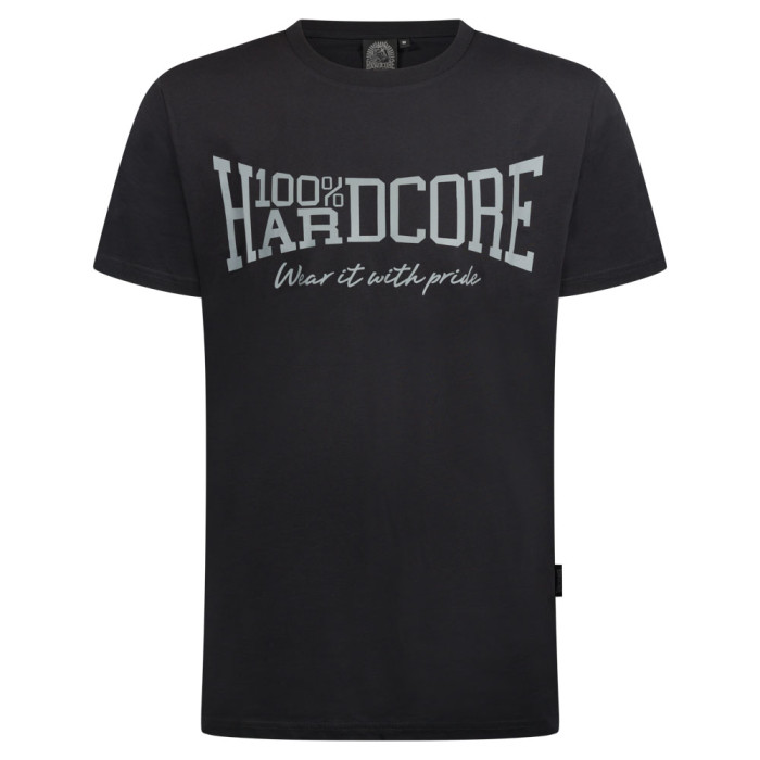 100% Hardcore T-shirt ESSENTIAL Reflective | Zwart