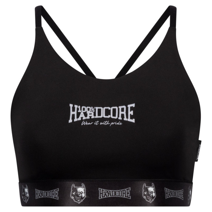 100% Hardcore taping sporttop | zwart