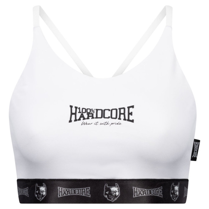 100% Hardcore taping sporttop | wit