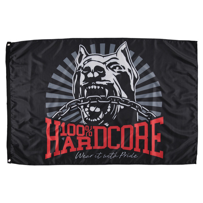 100% Hardcore vlag *DOG-1*