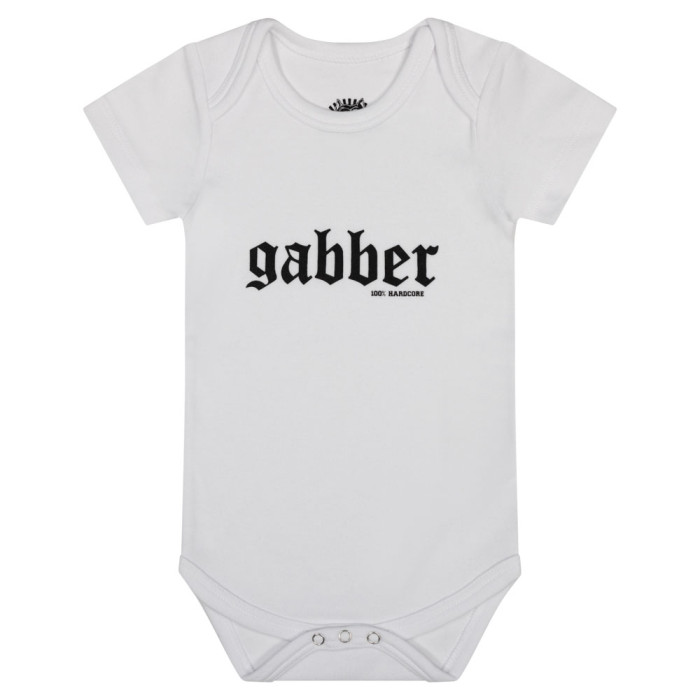 100% Hardcore gabber romper | wit