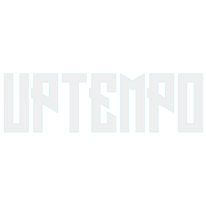 Uptempo autosticker the brand | wit