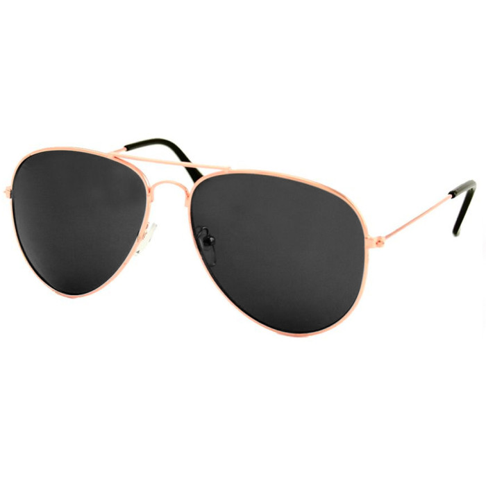 Loud and Clear piloten bril metaal goud | zwart getinte glazen