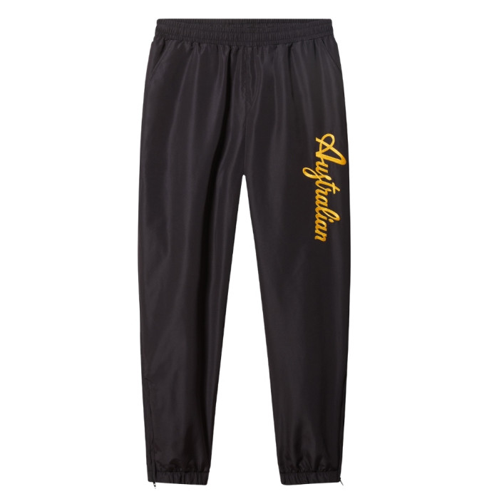 Australian lechute broek met sunflower yellow logo | zwart