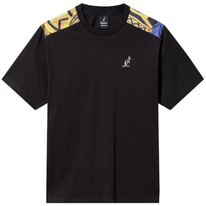 Australian Archive t-shirt schouder Mist | zwart