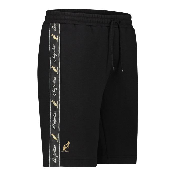 Australian bermuda katoen met twee ritsen en zwarte bies 2.0 | zwart