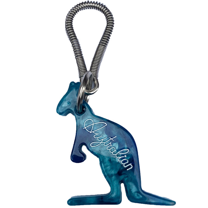 Australian sleutelhanger | marmer effect ☓ blauw