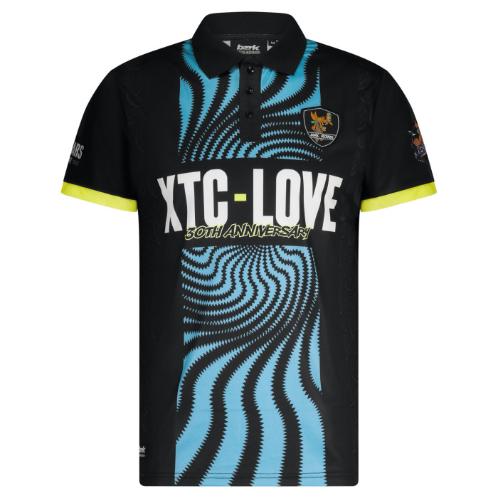 Bzrk Records socccershirt XTC Love | blauw