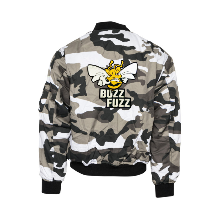 Buzz Fuzz (EXCLUSIEF) bomberjack geborduurd logo | camouflage 