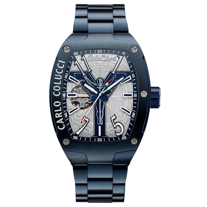 Carlo Colucci horloge stainless steel met vouwsluiting | CC101-2