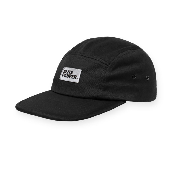 Elitepauper cap 5 panel essential logo | zwart