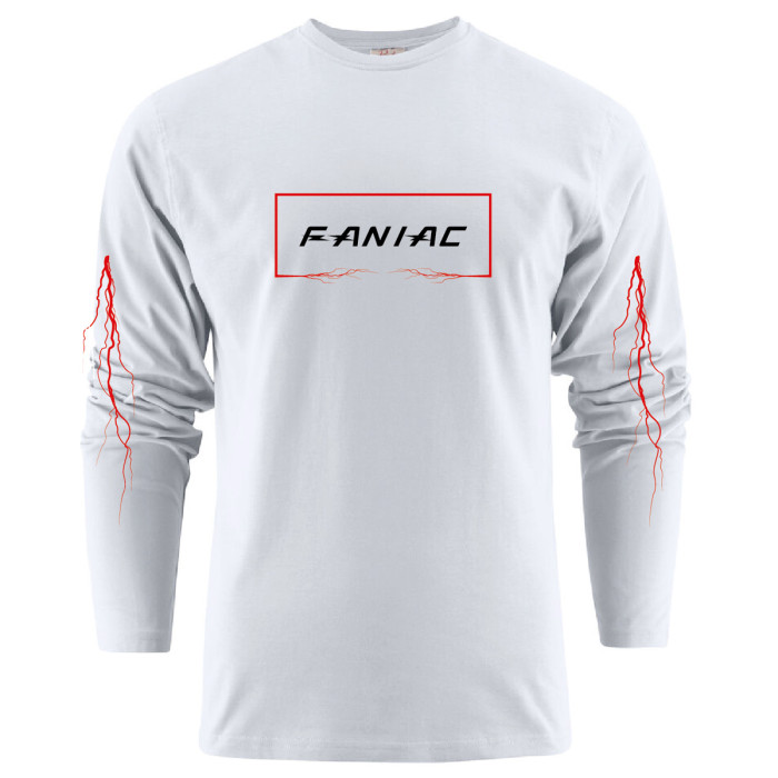 Faniac longsleeve lightning | wit 