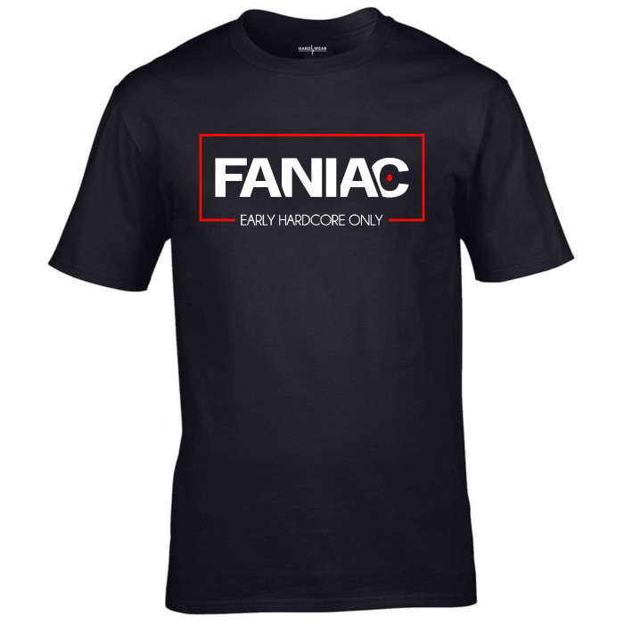 Faniac T-shirt Early Hardcore Only | zwart