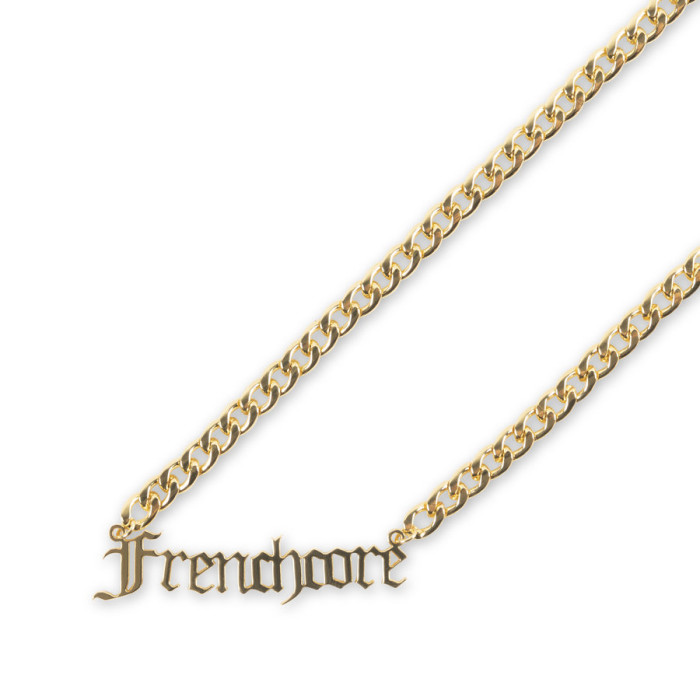 Frenchcore ketting logo 65 CM | goud