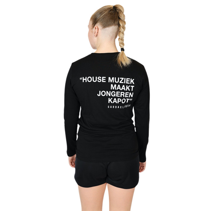 Gabba Clique long sleeve House muziek | zwart