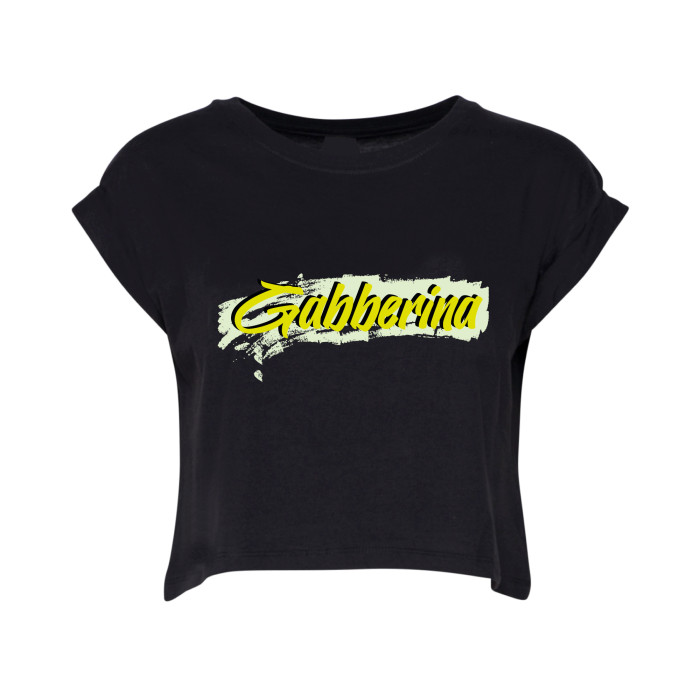 Hard-Wear x Graffiti Croptop Gabberina | zwart