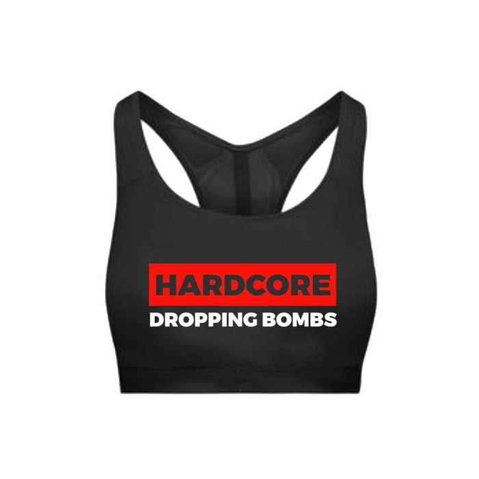 Hard-Wear Dames Sporttop Dropping Bombs | zwart
