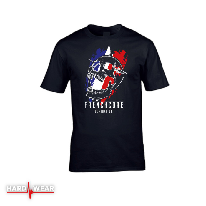 Hard-Wear T-shirt Frenchcore domination | zwart