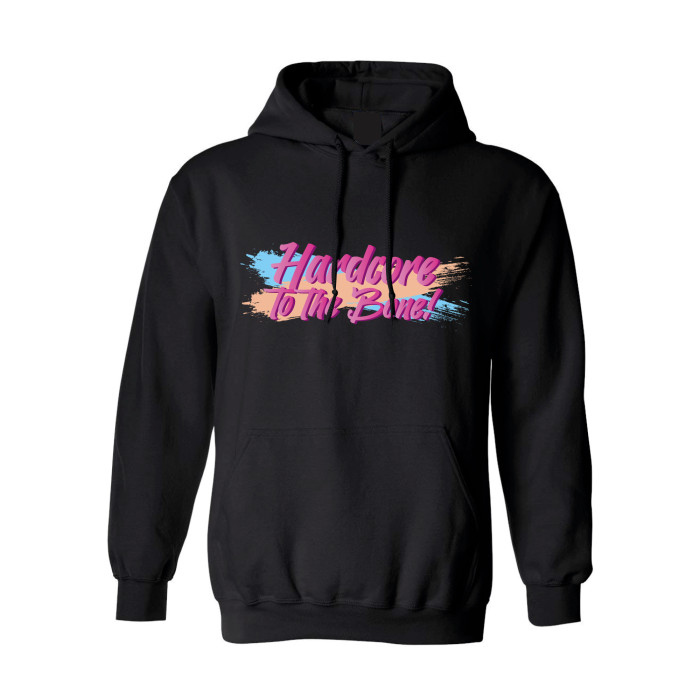 Hard-Wear x Graffiti Hooded Sweater Hardcore to the bone | zwart