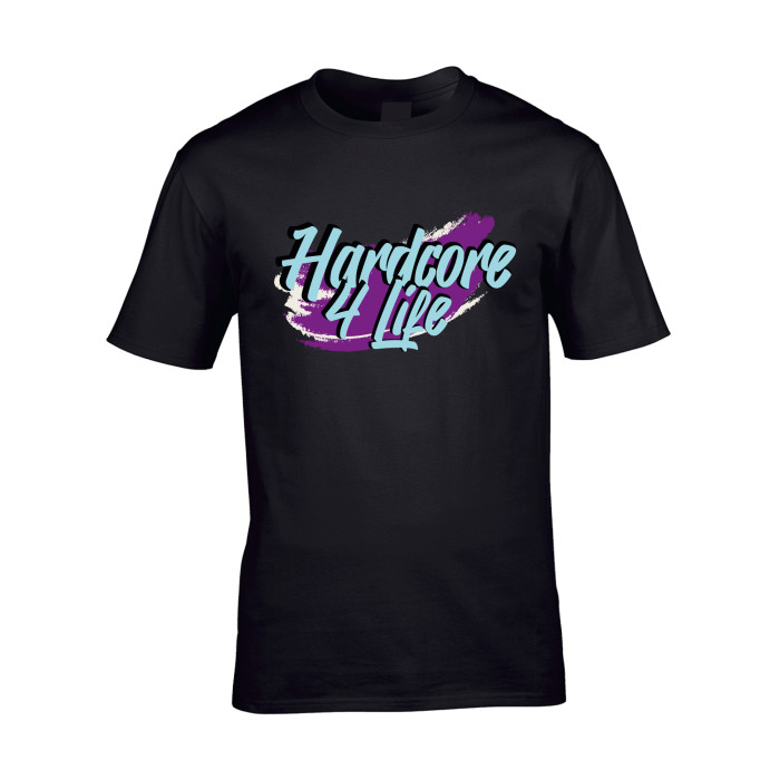 Hard-Wear x Graffiti T-shirt Hardcore 4 Life | zwart