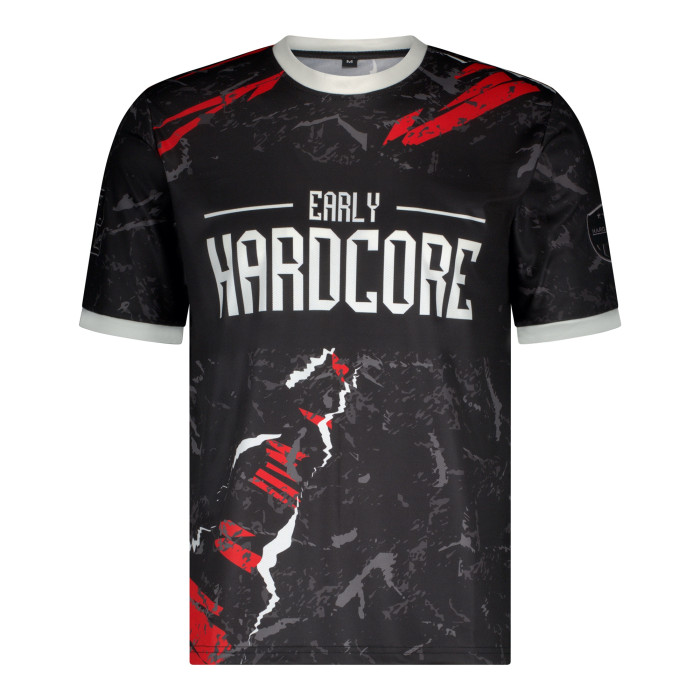 Hard-Wear soccershirt early hardcore is de basis