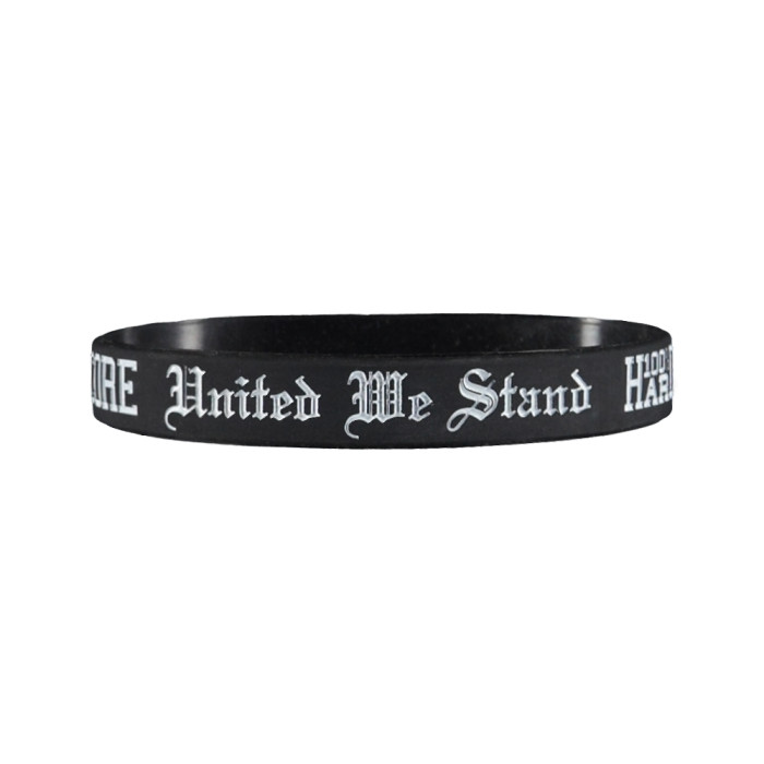 100% Hardcore bandje UNITED WE STAND | zwart