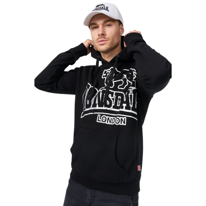 Lonsdale hoodie Tadley | zwart