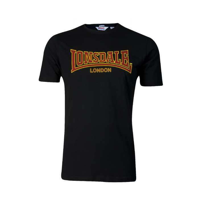 Lonsdale T-shirt Thermo Flock Print | zwart