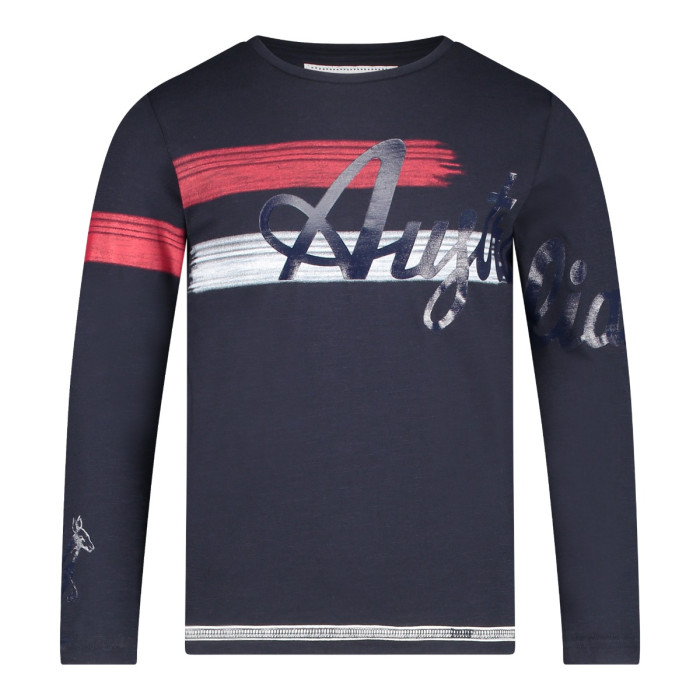 Australian kids longsleeve blauw logo | navy