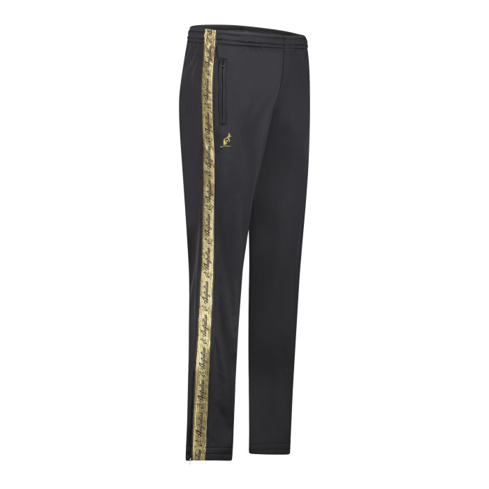 Australian broek met 2 ritsen en gouden bies 2.0 | zwart