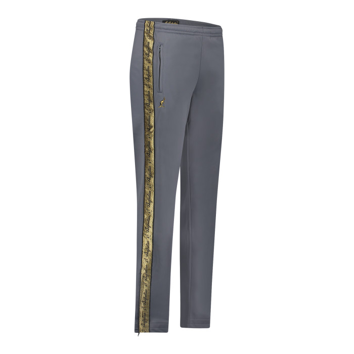 Australian broek met 2 ritsen en gouden bies 2.0 | grijs