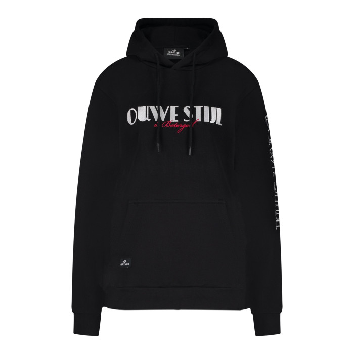 Ouwe Stijl is Botergeil hoodie early hardcore | zwart