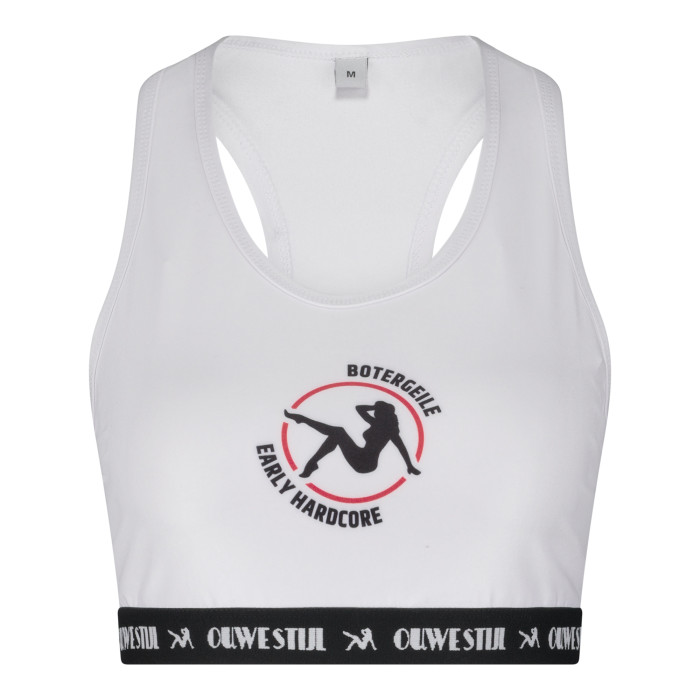 Ouwe Stijl is Botergeil sporttop | wit