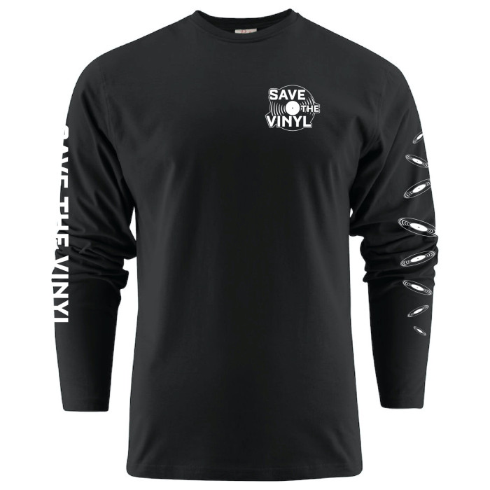 Save the Vinyl longsleeve | zwart