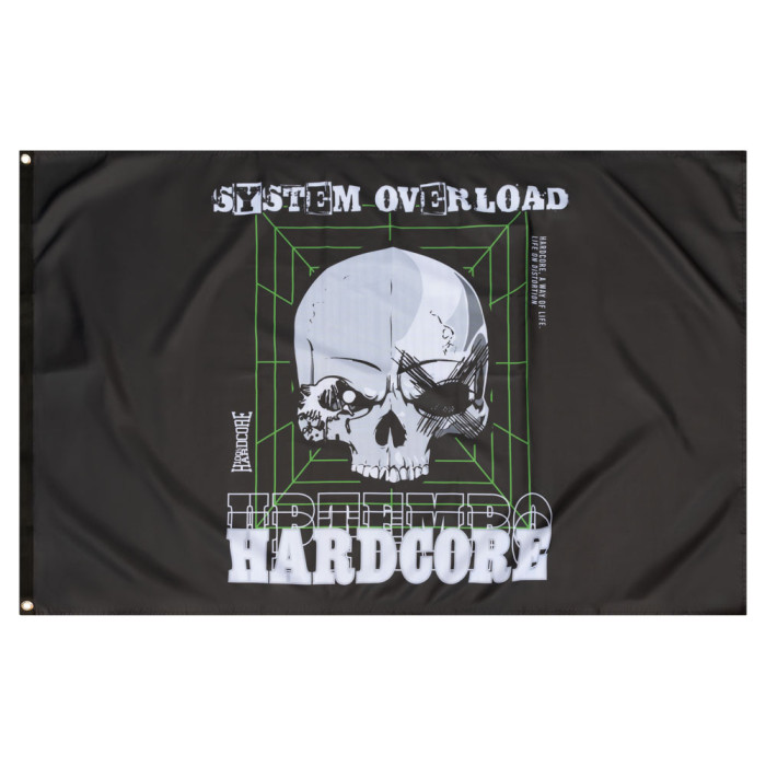 100% Hardcore X System Overload vlag WAY OF LIFE | Zwart