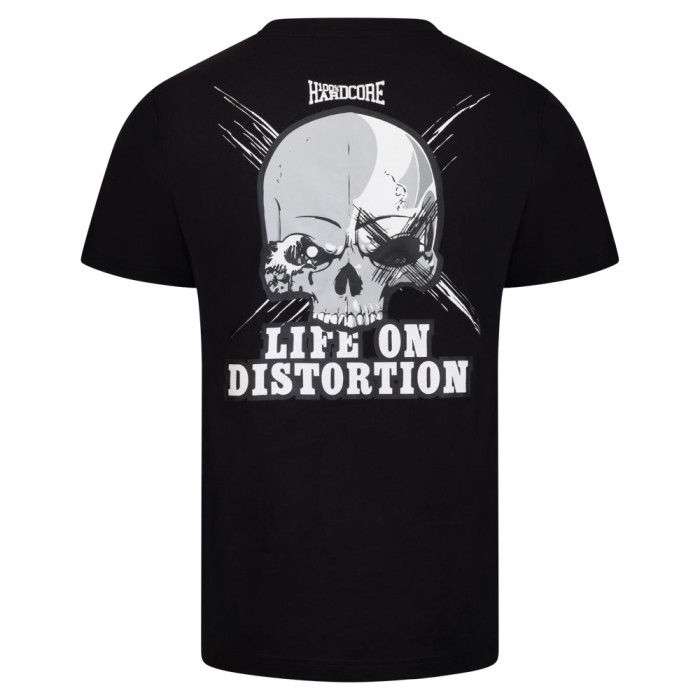 100% Hardcore X System Overload T-shirt LIFE ON DISTORTION | Zwart