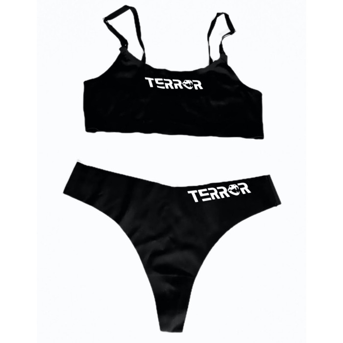 Speedcore Italia lingerieset terror | zwart