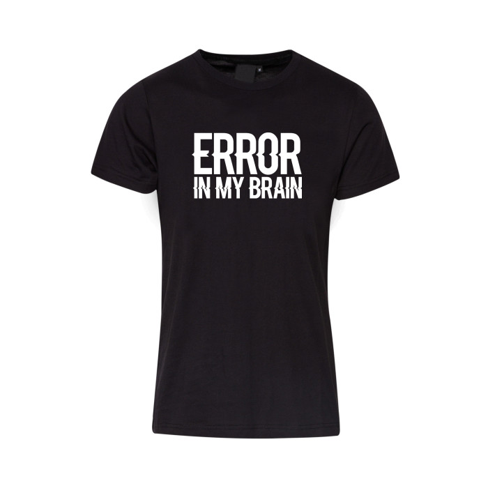 Hard-Wear T-shirt Error In my brain | zwart