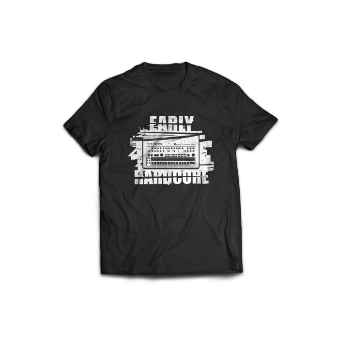 Early Hardcore Drummachine T-shirt | zwart