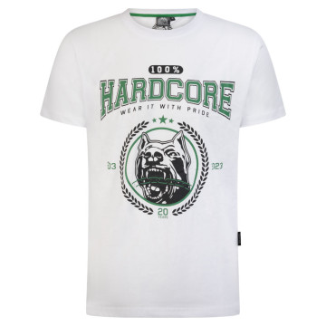 100% Hardcore T-shirt College 2003 | wit