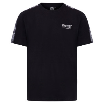 100% Hardcore t-shirt DOG-1 big met schouderbies | zwart